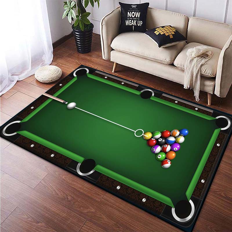 15 Misure Stampa 3D Pattern Biliardo Snooker Tappeto per Soggiorno Tappetino per Bagno Zerbino Creativo Tappeto per Camera da Letto Decorazioni per la Casa