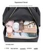 Korean Style Women's Large Capacity Diamond Pattern Backpack