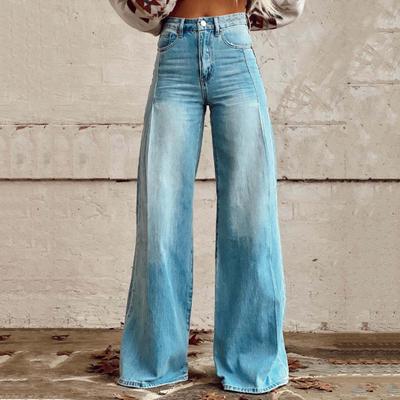 Women's Baggy Jeans High Waist Wide Leg Denim Pants Casual Loose Straight Leg Trousers for Street Work