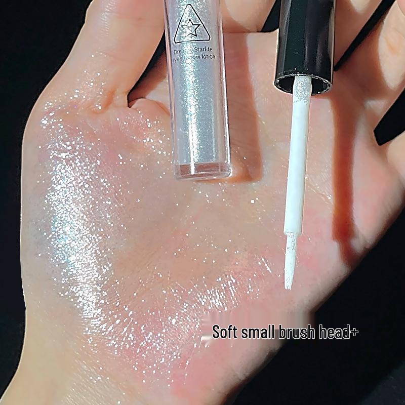 Gemon Star Diamond Liquid Eyeshadow: Fine Shimmer Highlighter with Glitter for Brightening and Pearlescent Under-eye Glow.