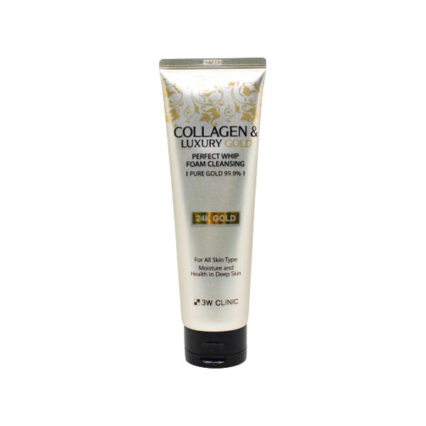 3w Clinic Kollagen & Luxus Gold Perfekter Whip Schaumreiniger 180g (3 Optionen)