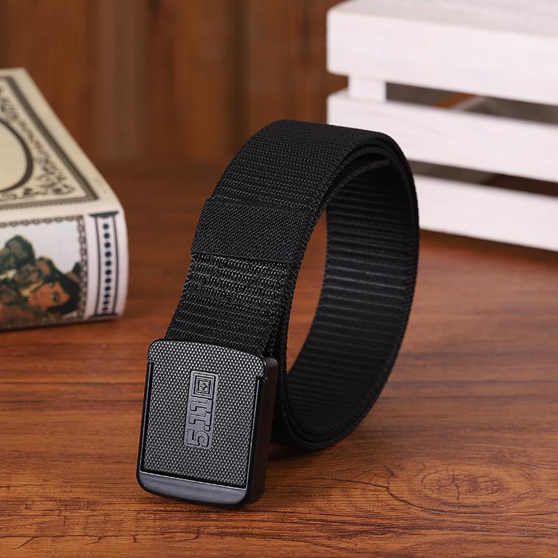 Fashion Belt with Imitation Nylon Webbing & Tank Pattern - Accessory for Clothing, Shoes, and Hats