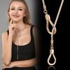 Espagne Automne Hiver Pull Géométrique Polyvalent Long Collier Chaîne de Pull pour Hommes et Femmes Accessoires