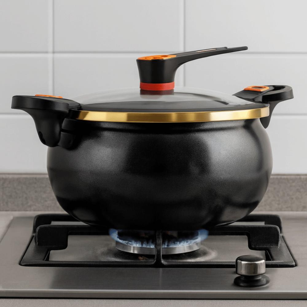 Non-Stick Stew Pot Large Capacity Soup Pan Chubby Micro-Pressure Pot Electric Ceramic Cooker