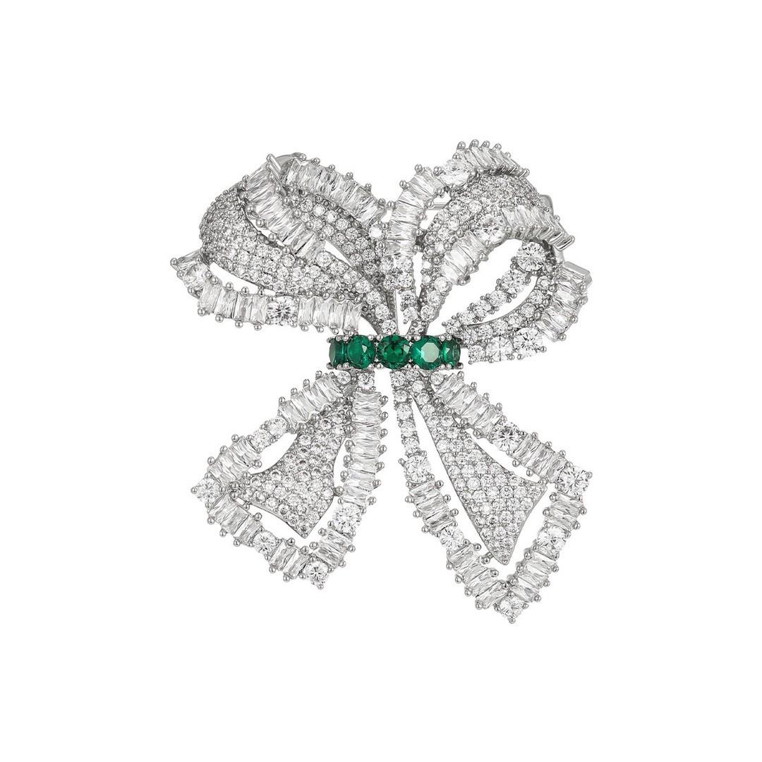 

Тяжелая промышленность французские ювелирные изделия высокого класса элегантный бант медная брошь темперамент женское вечернее платье высокое чувство белый