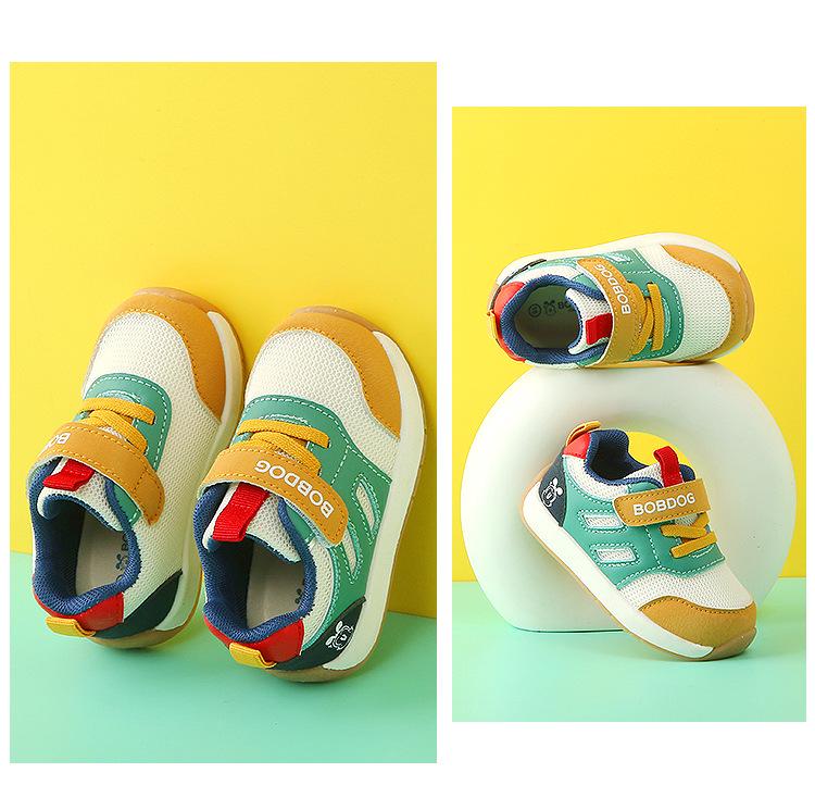 Bobodou Spring Breathable Mesh Toddler Shoes, Soft Sole Infant Functional Shoes for Boys and Girls.