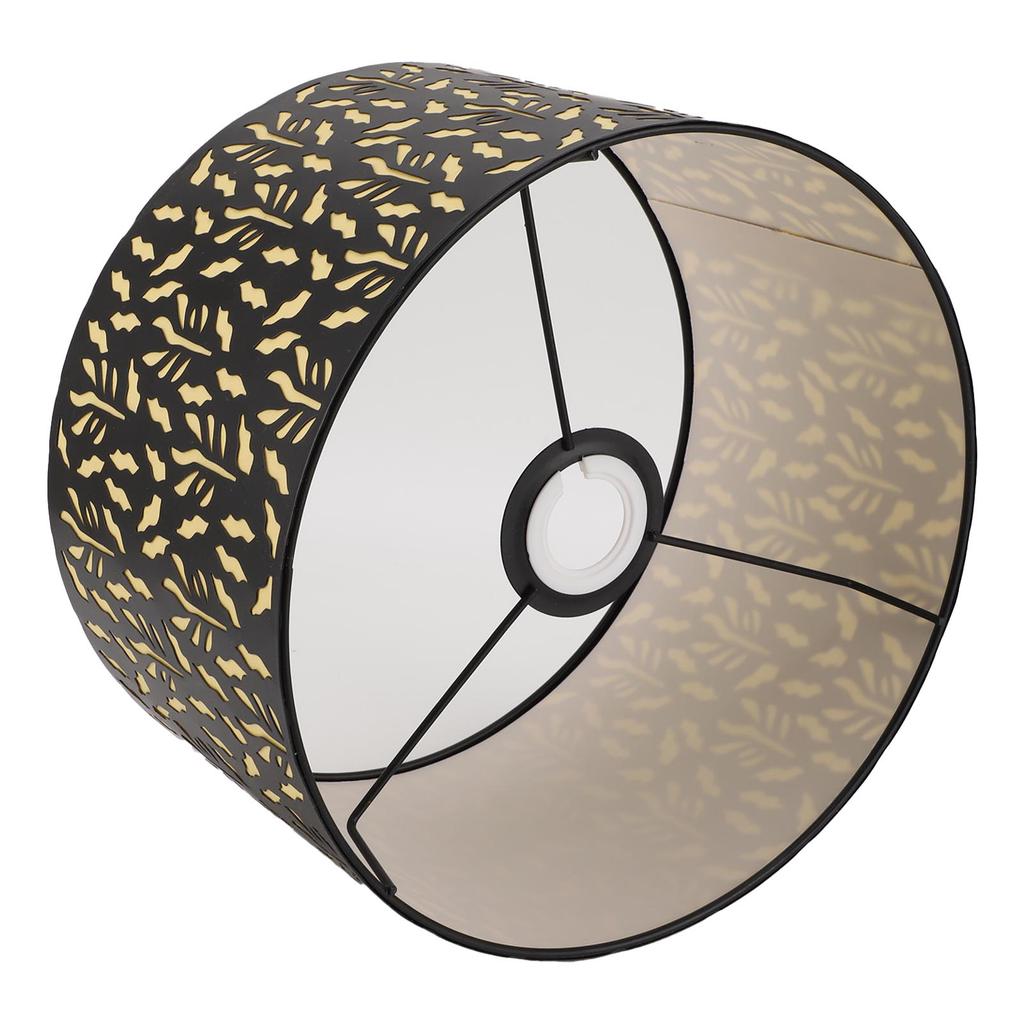 E27 E14 Metal Lamp Shade Metal   Lampshade Art Carved Hollow Lampshade with Shading Lining 25cm Water Grass Leaves