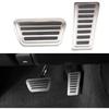 Motrobe Pedal Cover for Dodge Ram 1500 2019-2026 Accessories Aluminum Alloy | Brake Gas Fuel Accelerator Foot Pedal Pad Kit with Anti-Slip Mat, Not