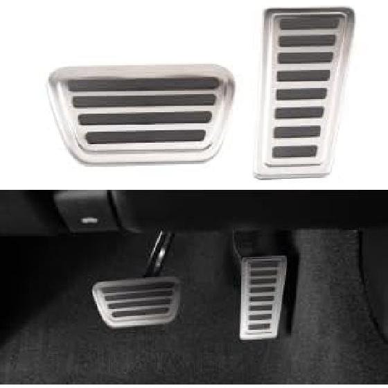 Motrobe Pedal Cover for Dodge Ram 1500 2019-2026 Accessories Aluminum Alloy | Brake Gas Fuel Accelerator Foot Pedal Pad Kit with Anti-Slip Mat, Not