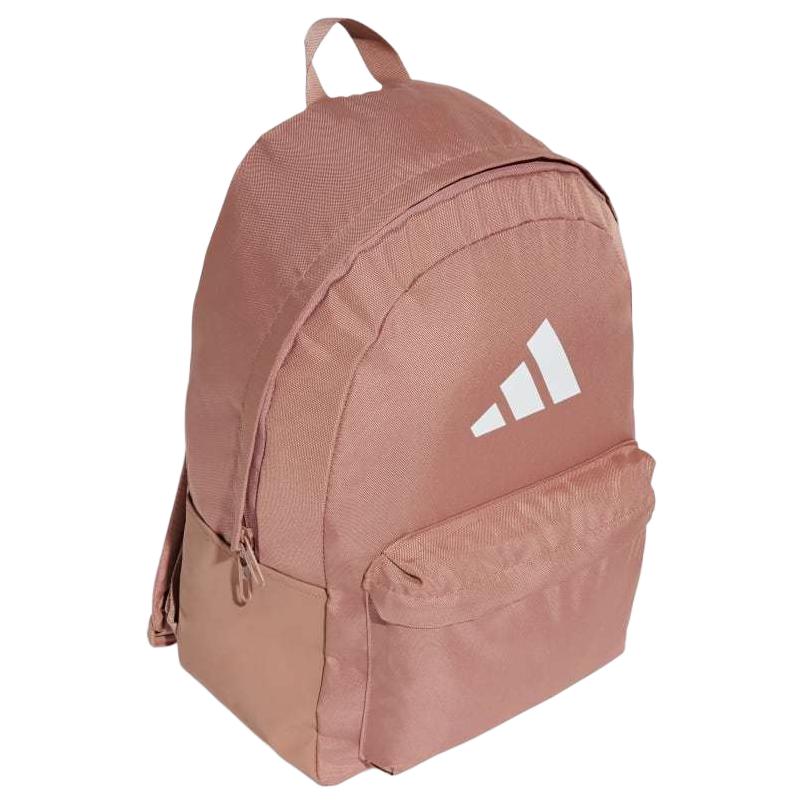 Adidas Polyester Backpack Unisex Warm Earth Tone With White Adidas IS7055