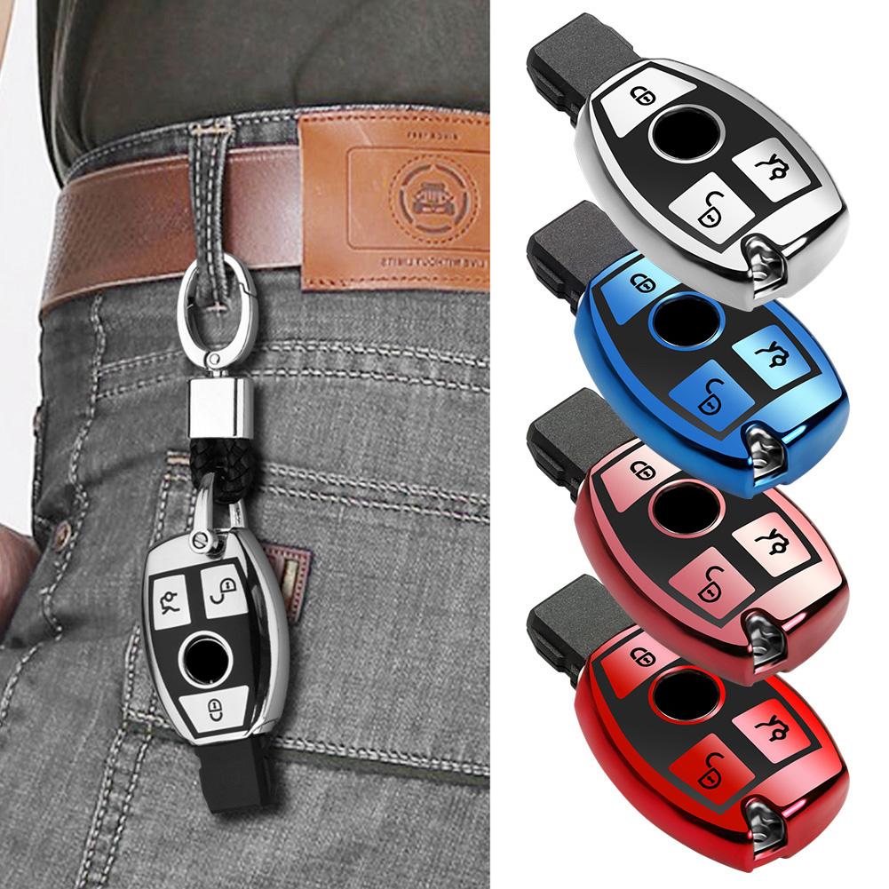 Soft TPU Car Remote Key Case Cover Fob For Mercedes Bnez CLA GLC GLA GLK W203 W210 W211 W204 W176 A B C R Class AMG Accessories