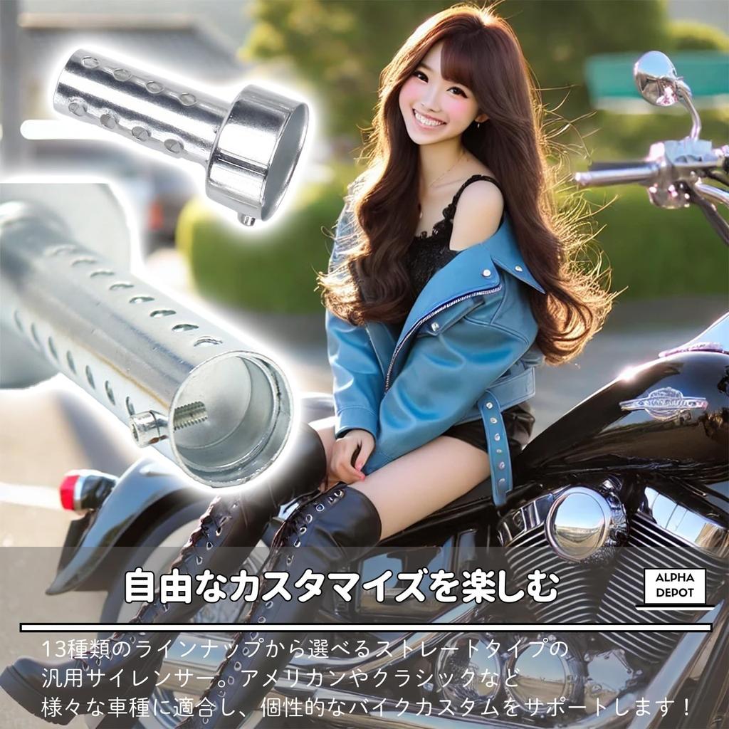 Alpha Depot Inner Silencer Inner Baffle General Purpose Silencer Motorcycle Muffler (Short, 1.9 Inches (48 Mm) X 2 Pieces