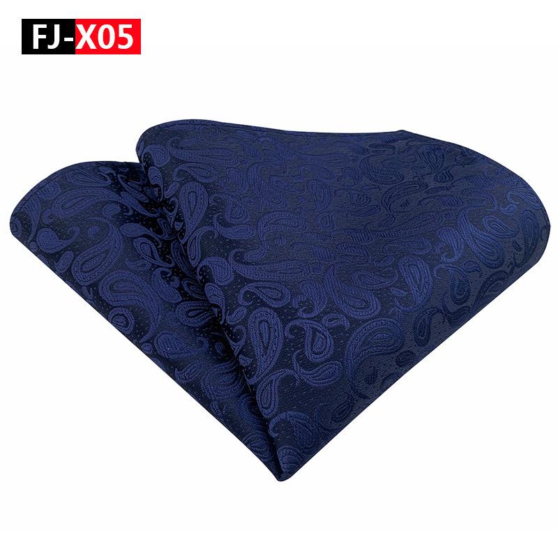 2025 Men's Versatile Floral Solid Color Polyester Pocket Square