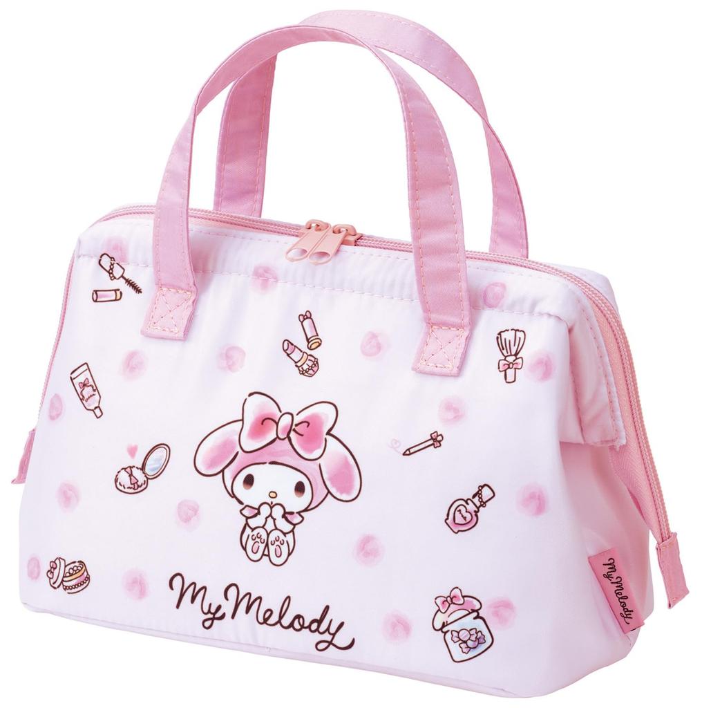 Skater Lunch Clasp My Watercolor Bag, Insulated, Purse, Women's, Sanrio, Melody, Cosmetics, KGA1-A
