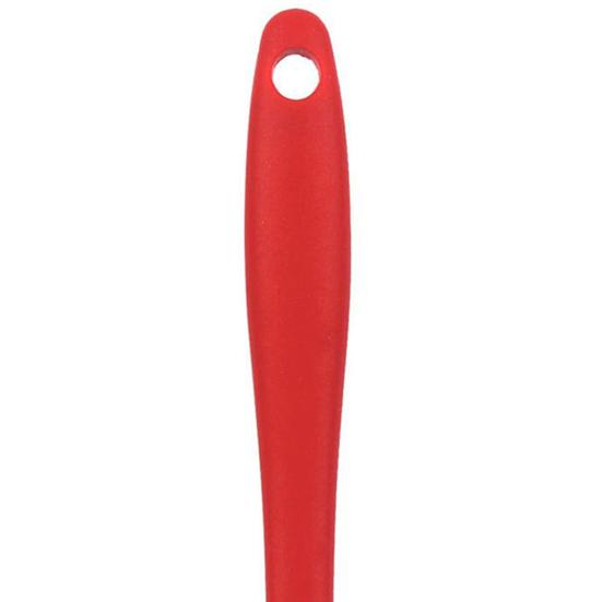Silikonová stěrka potravinářské kvality Nepoškozující povrch pro nepřilnavé pánve Odolná vůči vysokým teplotám Ergonomická protiskluzová rukojeť Flexibilní obracák