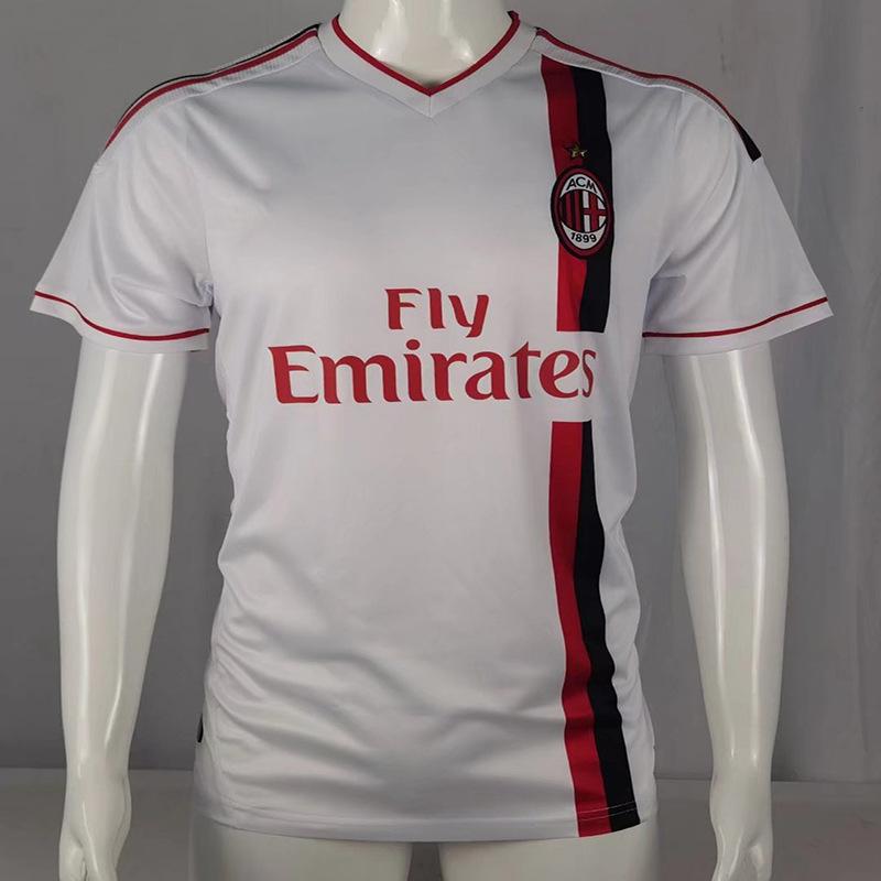 06 Champions League Final Edition AC Mailand Retro Trikot Nr. 22 Kaka 95-96 Heim Lang Kurzarm Klassisches Fußballtrikot
