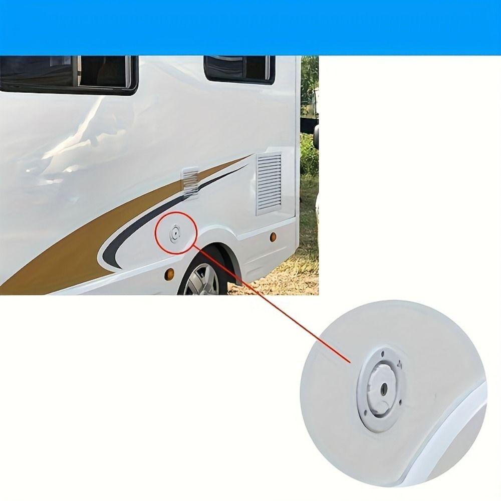 White/Black Gravity Water Inlet RV Water Inlet Filler Tough Fill Hatch Trailer