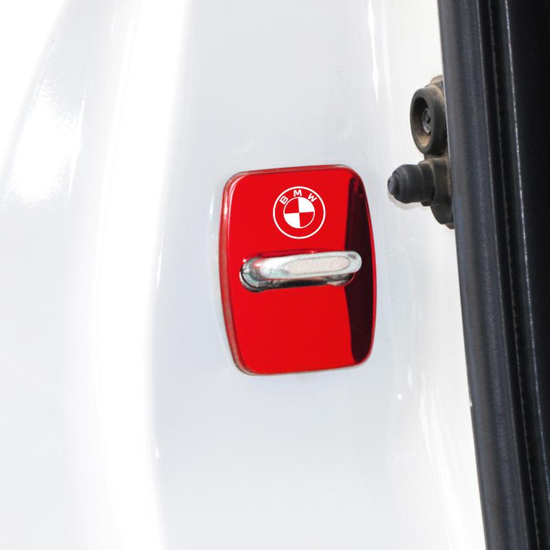 For BMW M X1 X3 For BMW X1 X2 X3 X5 X4 X6 X7 G30 G20 G32 G11 G12 F40 F30 F20 F10 F34 F07 F44 Sticker 4Pcs 3D Car Door Lock Cover Accessories