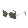 2025 Women's Frameless Square Fashion Sunglasses - Anti-UV Cut Edge Design