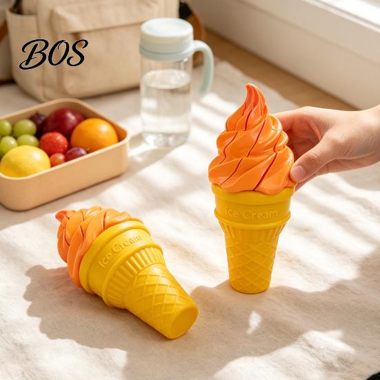 Fidget Toy for Stress Relief Telescopic Ice Cream Cone Toy, Novelty Spiral Swords, Sensory Realistic Anxiety, Portable Decompression Play Tool