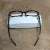 Used COACH CHARLOTTE (769AF) BLACK 001 Sunglasses Signature Pattern