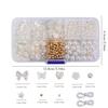 About 800pcs/box DIY Pearl Beads for Jewelry Making Loose Spacer Beads Handmade Earrings Bracelets Necklaces Crafts Accessories