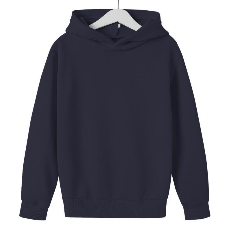 Children's Trendy Solid Color Pullover: Boys' Long Sleeve & Girls' Short Sleeve