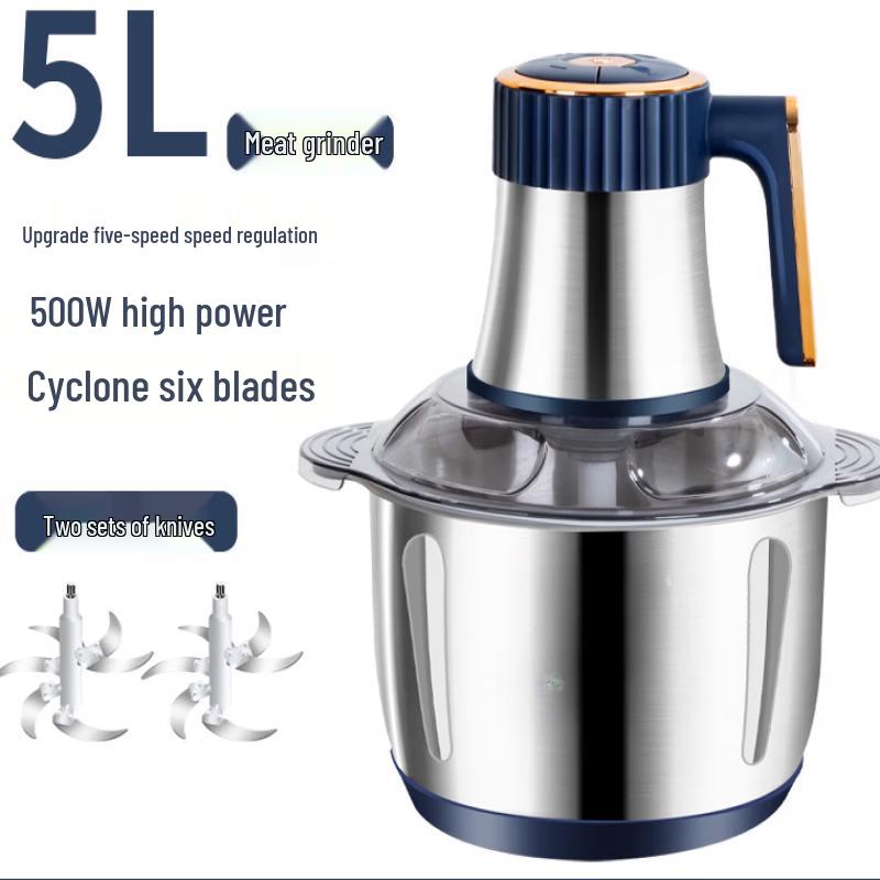 ZISIZ Large Capacity Stainless Steel Meat Grinder Blender