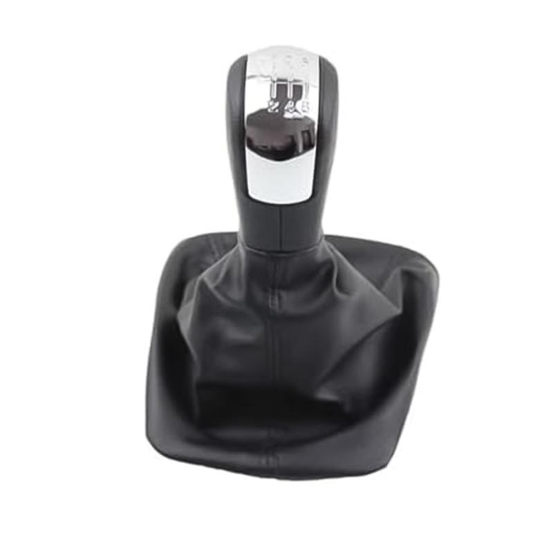 Gear Knob and Dust Cover Chrome Set for Skoda For Octavia 2 Model Years 2004 to 2013 Compatible with Manual Transmissions
