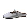 Baotou half slippers women's new spring wear one-pedal single shoes women's gentle skirt cool slippers
