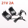 1Pcs 21V Lithium Battery Charger Smart Identification 1A 2A EU Plug Adapter for 18V Outdoor Power Tools
