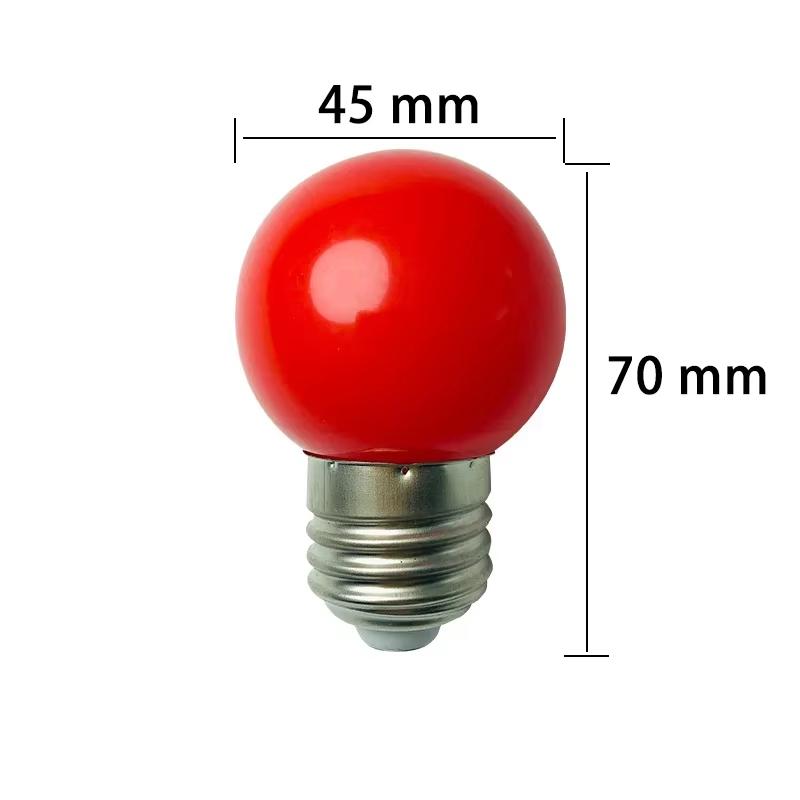 Colour LED Bulb E27 220V G45 7 Color RGB Lampada LED Lamp SMD3528 Holiday Christmas Lamparas LED Light Bulb Fashlight