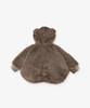 Afternoon Tea Living JQ98 Bear Boa Brown Poncho,