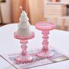 Creative Christmas Light Luxury High Footed Glass Candleholder Home Candleholder Base Romantic Wedding Table Creative Home Decor