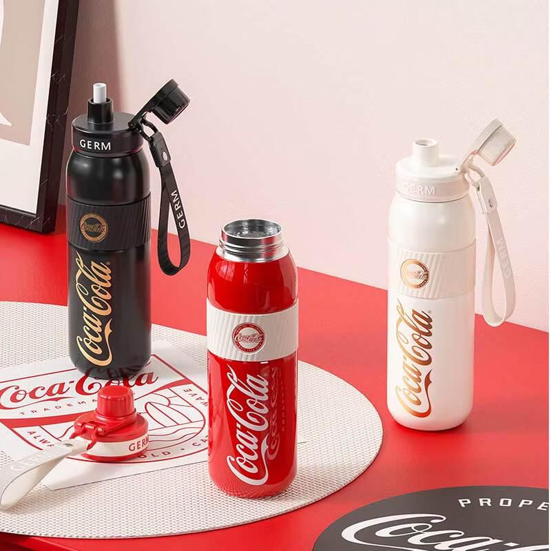 germ Coca-Cola 580ML Insulated Water Bottle with Straw