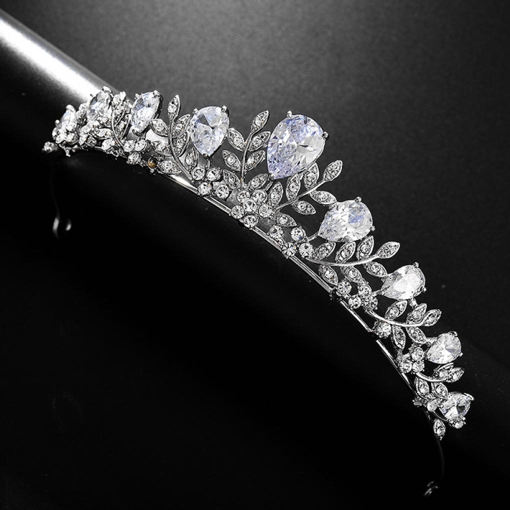 Damen Täglich Irene Tiara Accessoire Hochzeitskrone Dekoration