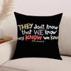 They don't know we know they know Pillow Case Office Cushions Suitable For Sofa Car Bedroom Decorative Cushion Cover