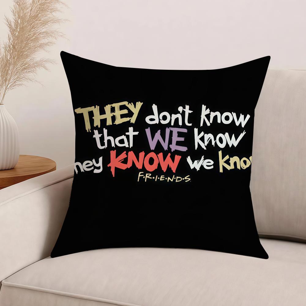 They don't know we know they know Pillow Case Office Cushions Suitable For Sofa Car Bedroom Decorative Cushion Cover