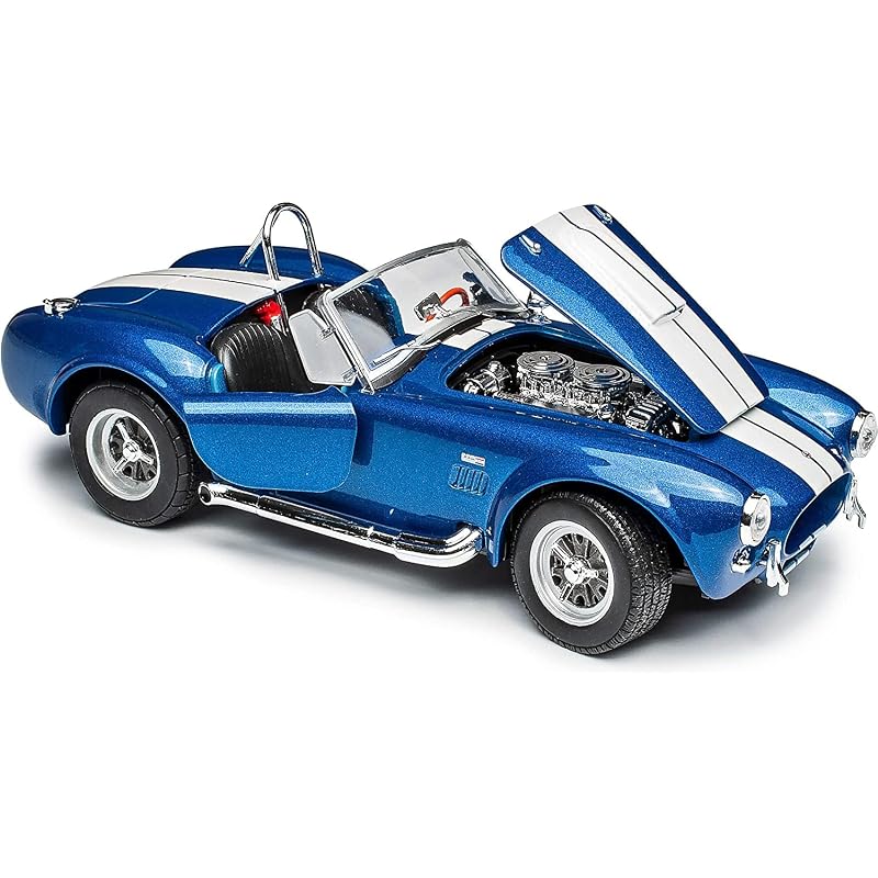 WELLY 1/24 Ford 1965 Shelby Cobra 427 SC Blue / Diecast Miniature Car Finished Model 24002W BL