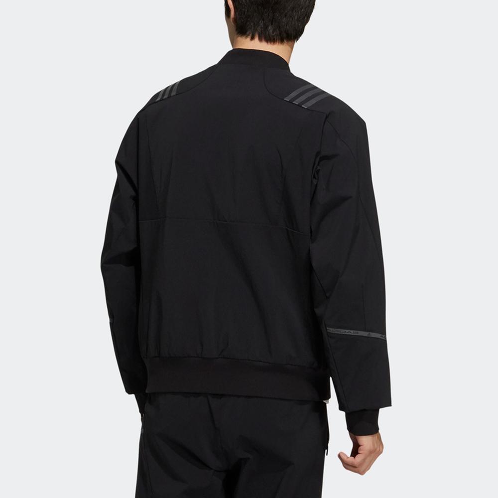 Adidas Sports Plain Logo Jacket Men Jackets Black H40231