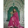Indiase Dames Feestkleding Traditionele Saree Bollywood Ongenaaide Sari Blouse