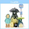 Cartoon Cat Umbrella Shade Micro Landscape Gardening Doll Set Pvc Material