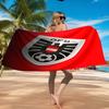 Asciugamano da Spiaggia Emblema Calcio Austria, Asciugatura Rapida, Facile da Curare, Adatto Sia per il Fitness che per le Vacanze al Mare, Essenziale Sportivo