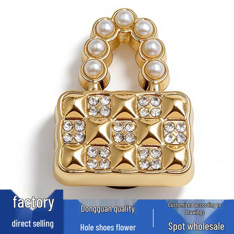 Shoe Flower Accessories: Metal Rhinestone Pearl Buckles & Decorations