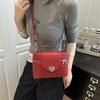 Summer New Retro Trend Lock Versatile Shoulder Messenger Bag High-end Box Small Square Bag Handbag