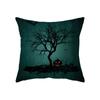 Scary Halloween Theme Pumpkin Bat Black Cat Print Pattern Cushion Cover Home Decor Sofa Decor Throw Pillow Cover