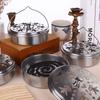 4 Pieces Mosquito Coil Holder Portable Mosquito Incense Holder With Handle Round Metal Sandalwood Holder For Home Camping