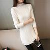 Woman Medium and Long Section High Collar Sweater Winter Warm Knitting Sweaters Large Size Sweater