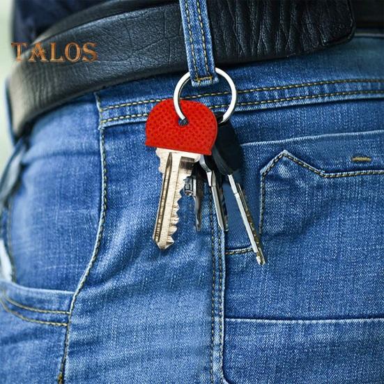 24/32/40 Pcs Colored Key Caps Flexible Round Rubber Key Covers Semi-circular Key Tags Identifiers for House Keys Non Odd-Shaped Keys