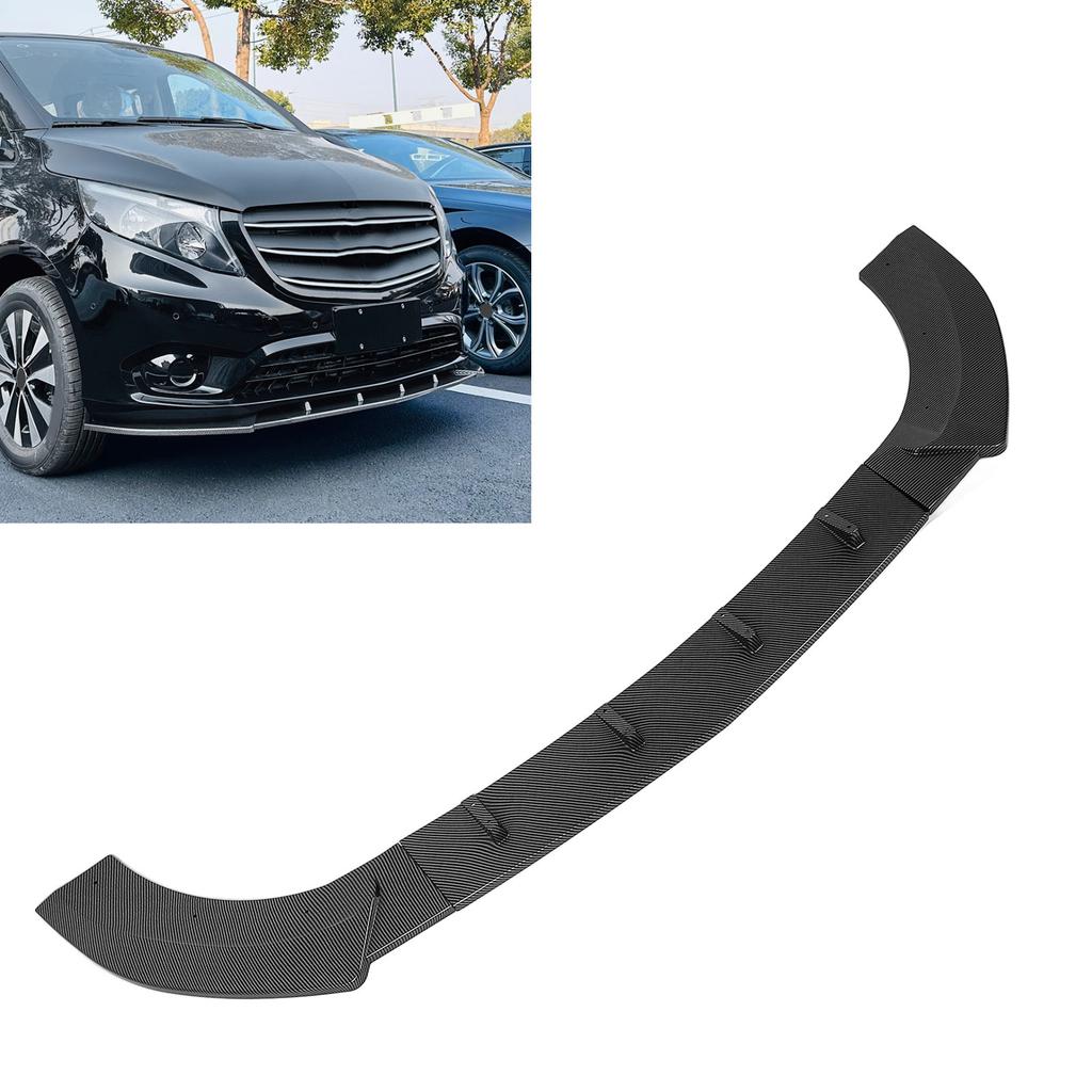 3Pcs Front Bumper Lip Spoiler Sporty Look Front Lip Spoiler Splitter Protector for W447 2016 to 2023